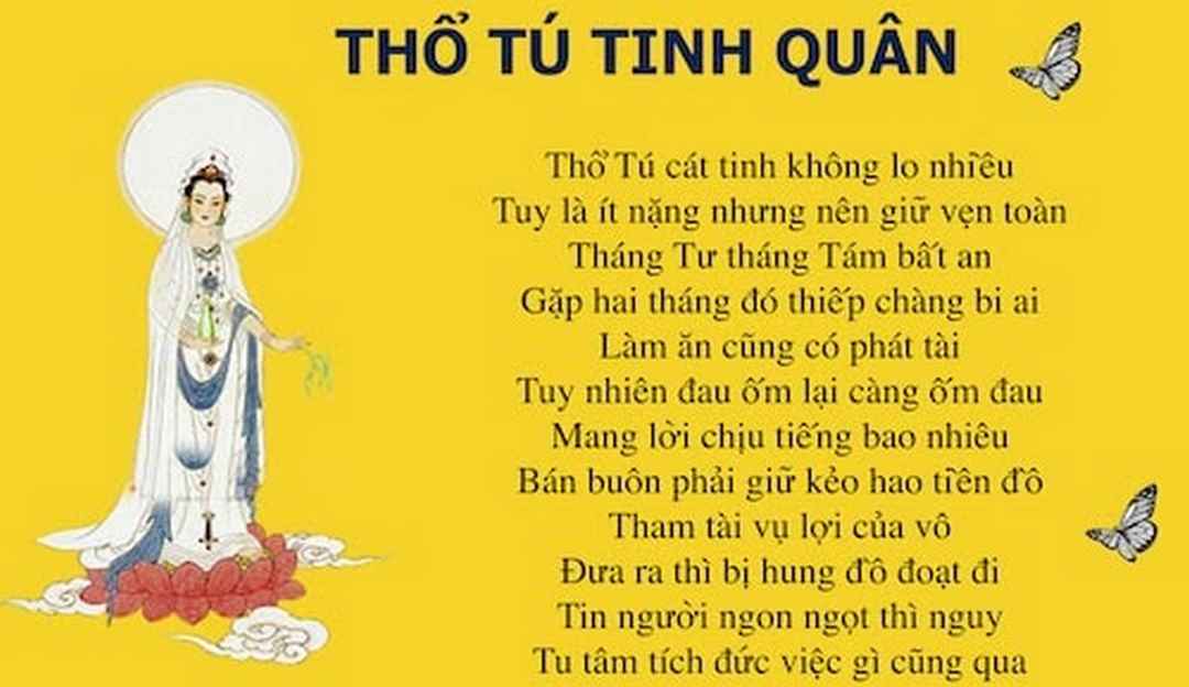 Thông thường Thổ Tú hay đem tới những điềm xấu