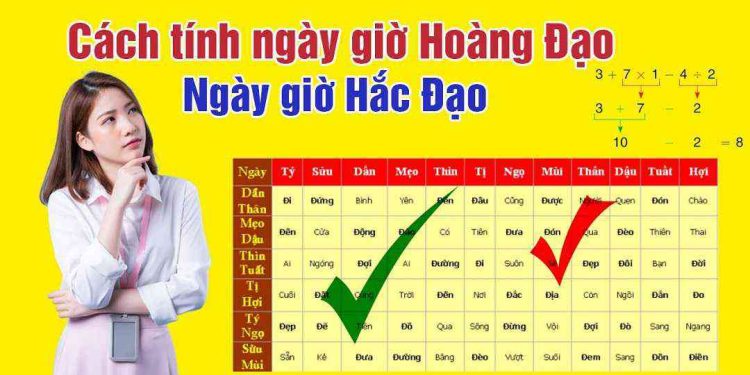 Cách tính giờ Hoàng Đạo