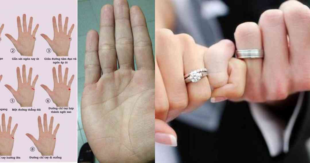 Cách nhận biết các dấu hiệu trên bàn tay để biết số lần kết hôn